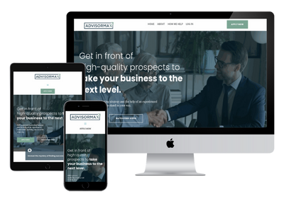 advisormax.com responsive website design