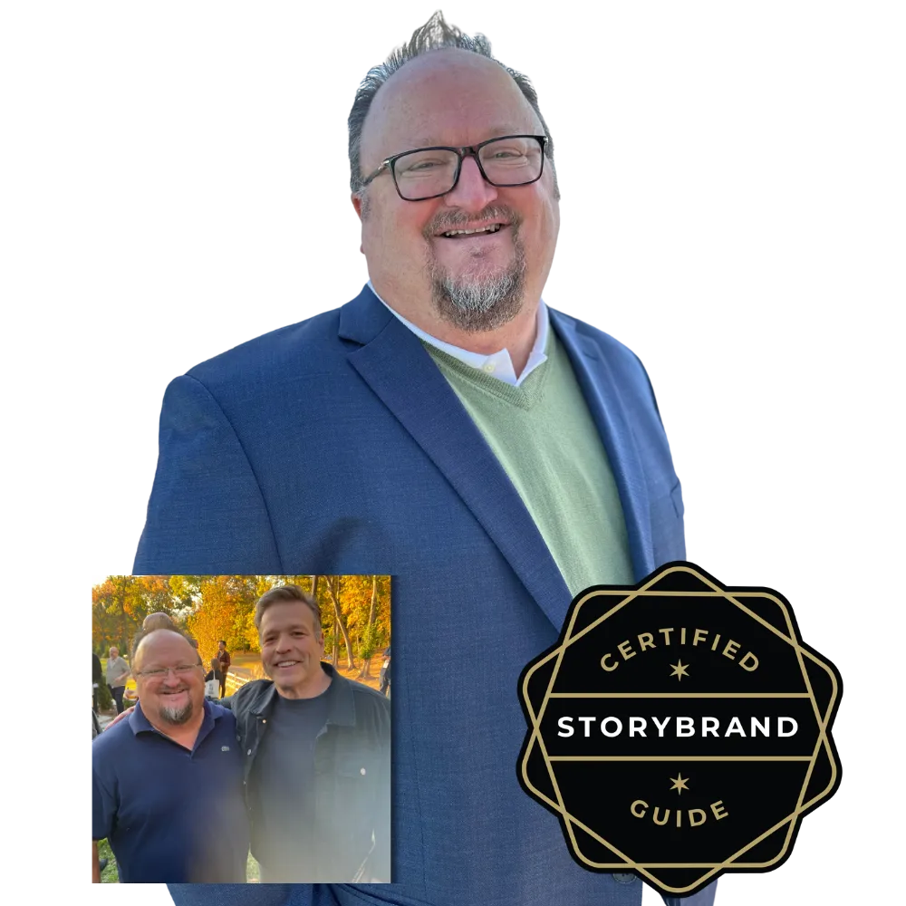 Certified Storybrand Guide, Tim Yates and Storybrand Creator, Donald Miller creator of the Storybrand Framework